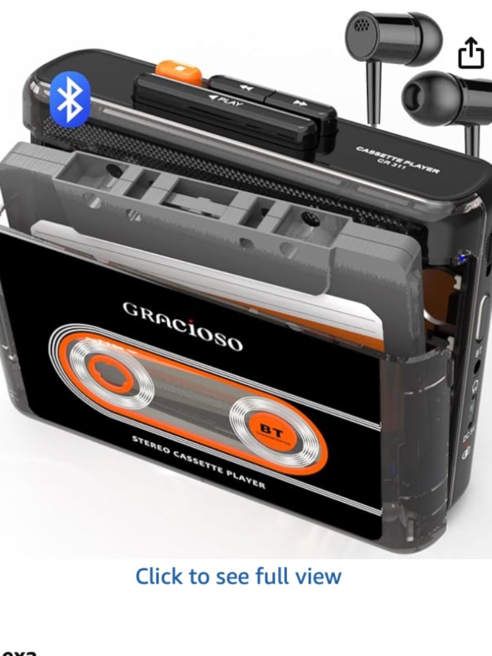 Amazon Bluetooth Cassette Tape Player
